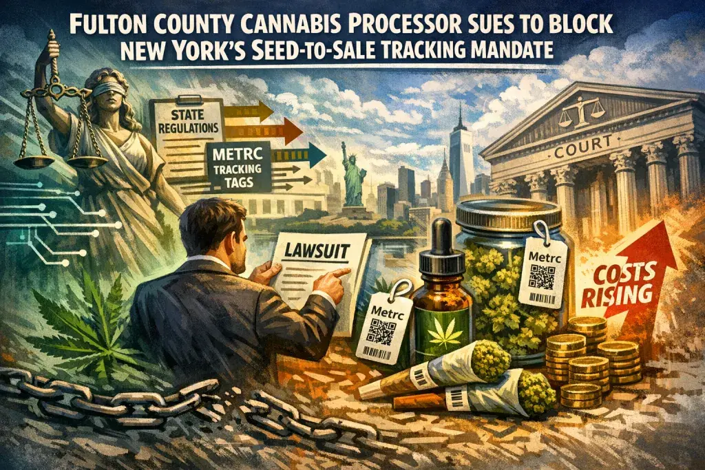 Fulton County Cannabis Processor Sues to Block New York's Seed-to-Sale Tracking Mandate