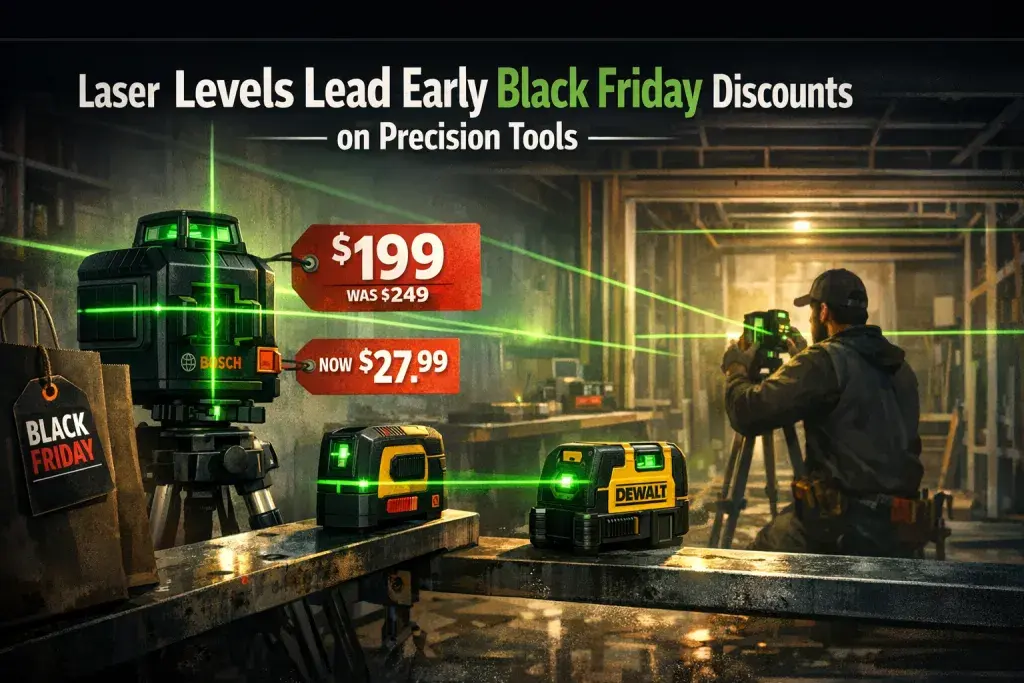 Laser Levels Lead Early Black Friday Discounts on Precision Tools