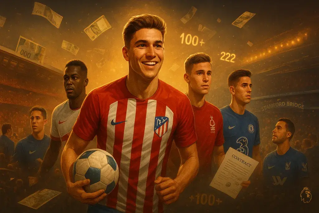 El mercado de traspasos futbolísticos supera los 100 millones con varios candidatos simultáneos