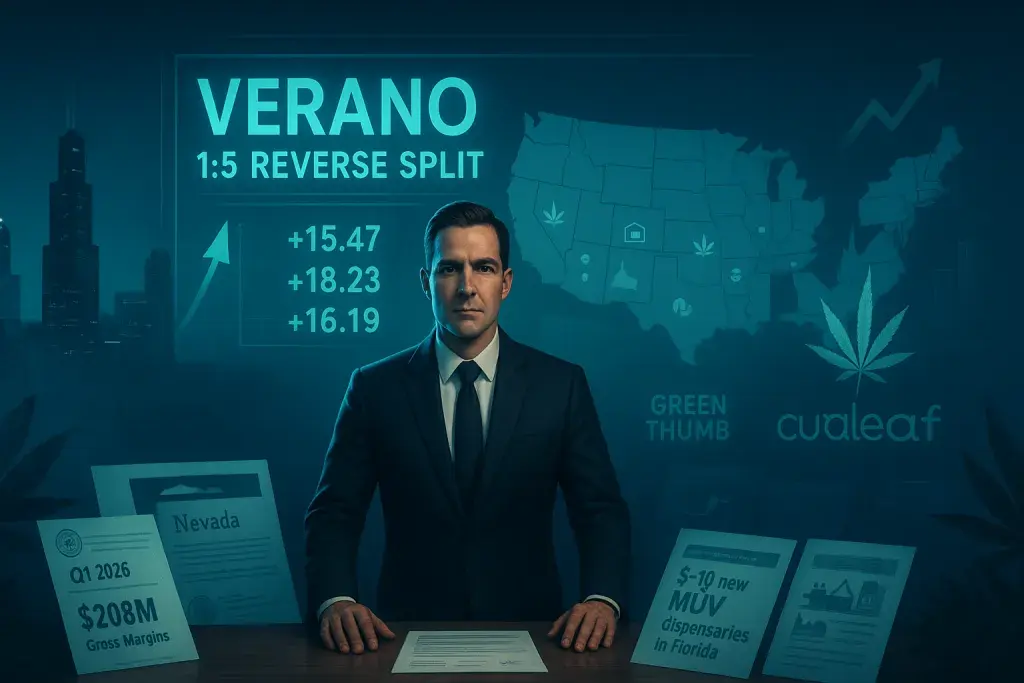Verano Executes Reverse Stock Split as MSOs Race Toward Major Exchange Listings