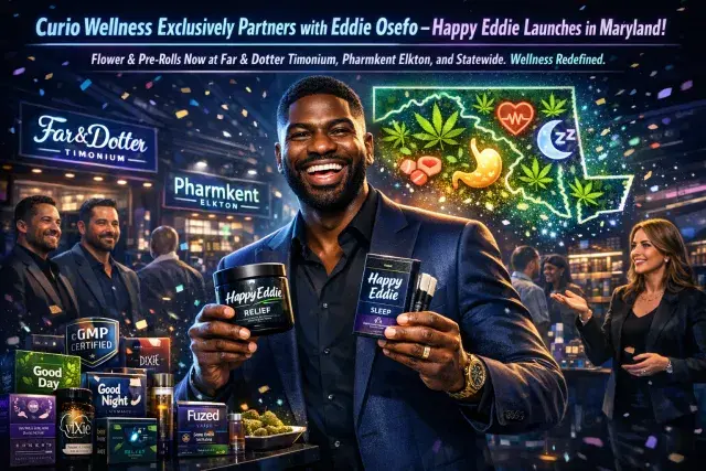Curio Wellness Partners Exclusively with Eddie Osefo to Launch Happy Eddie Cannabis Line in Maryland